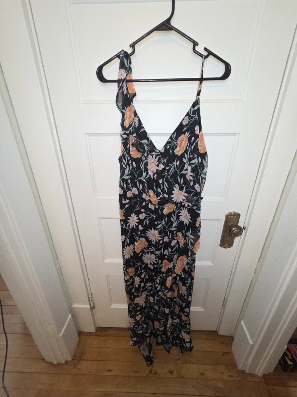 The General Good Black & Floral High-Low Dress - Women's Size XL